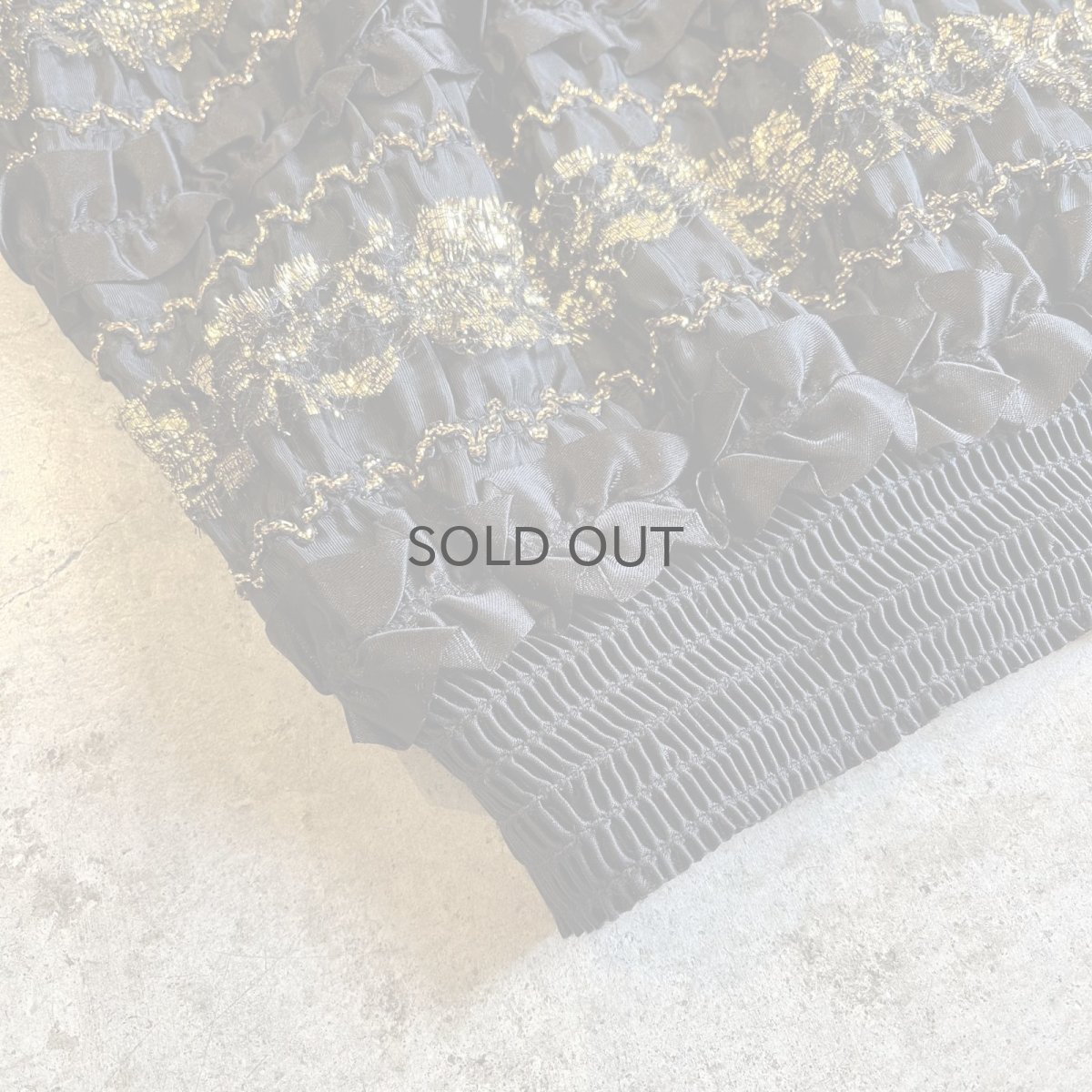 画像3:  ALL OVER MIX LINE LACE DESIGN SQUARE NECK L/S TOPS / Ladies M / MADE IN USA (3)