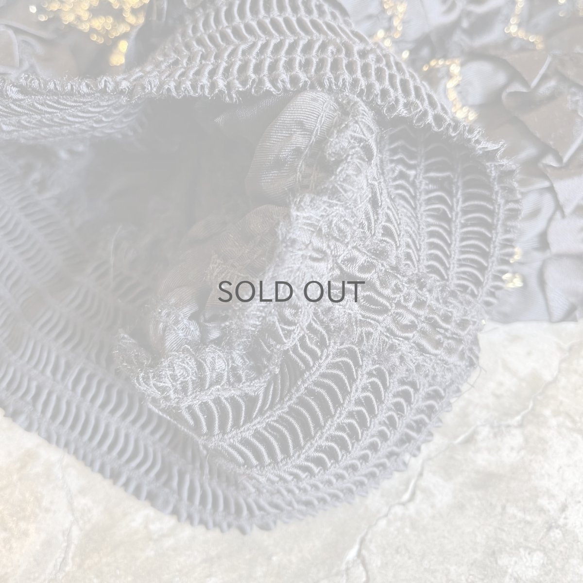 画像5:  ALL OVER MIX LINE LACE DESIGN SQUARE NECK L/S TOPS / Ladies M / MADE IN USA (5)