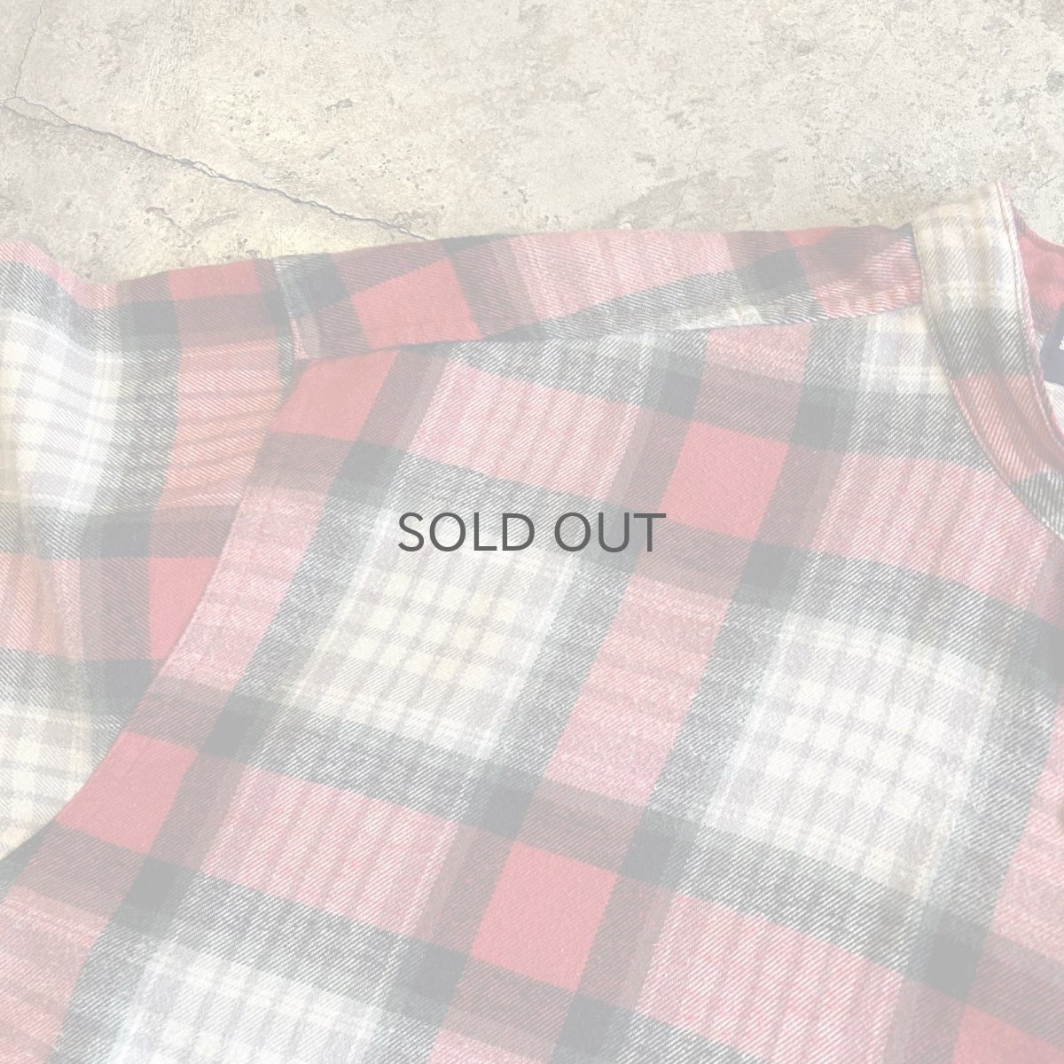 画像8: 【POLO】CUT OFF DESIGN STAND COLLAR CHECK PATTERN L/S SHIRT / Ladies XL(L) / MADE IN USA (8)