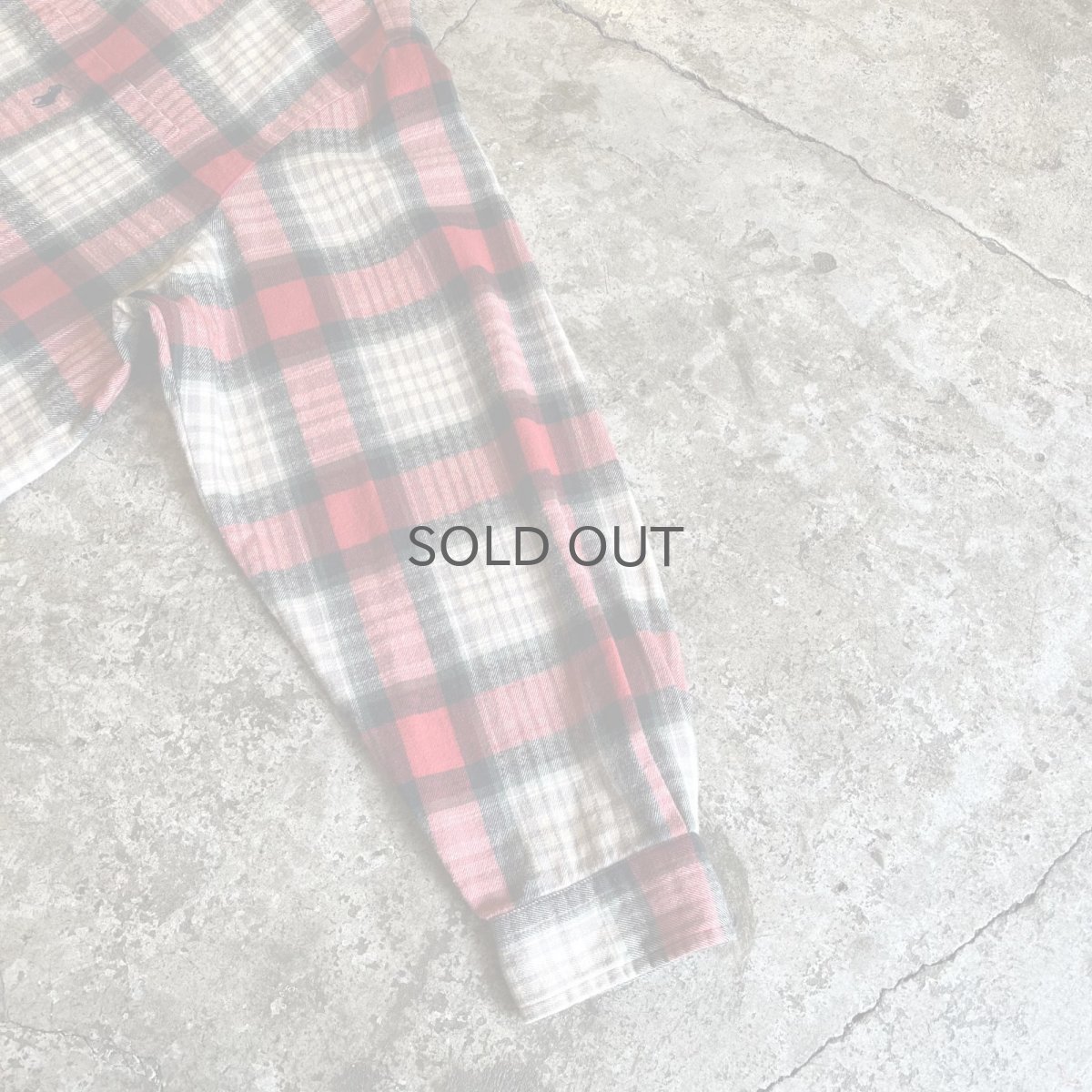 画像6: 【POLO】CUT OFF DESIGN STAND COLLAR CHECK PATTERN L/S SHIRT / Ladies XL(L) / MADE IN USA (6)