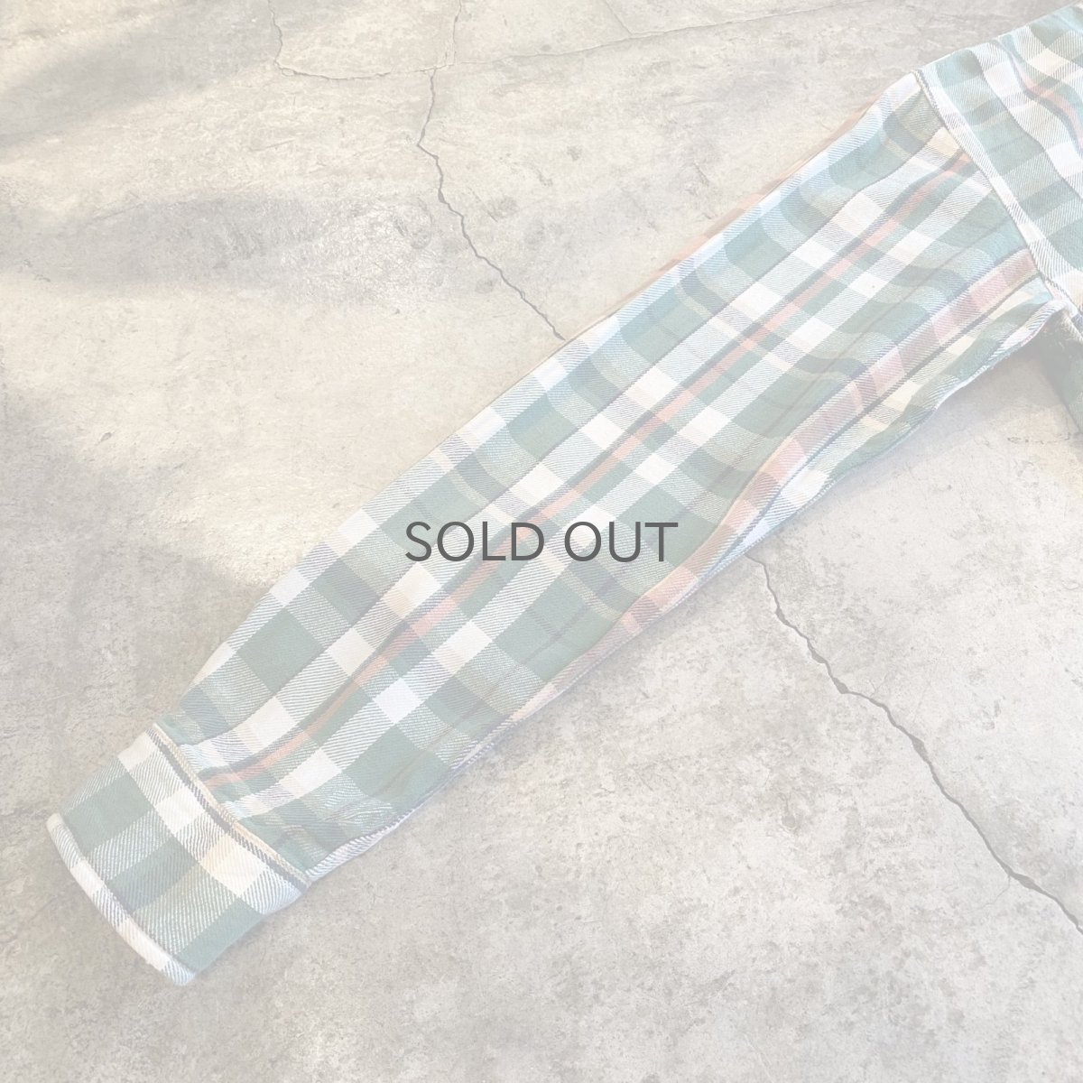 画像9: 【CARHARTT】CHECK PATTERN DOWN FRINGE CUT OFF SHORT DESIGN L/S SHIRT / Ladies L (9)