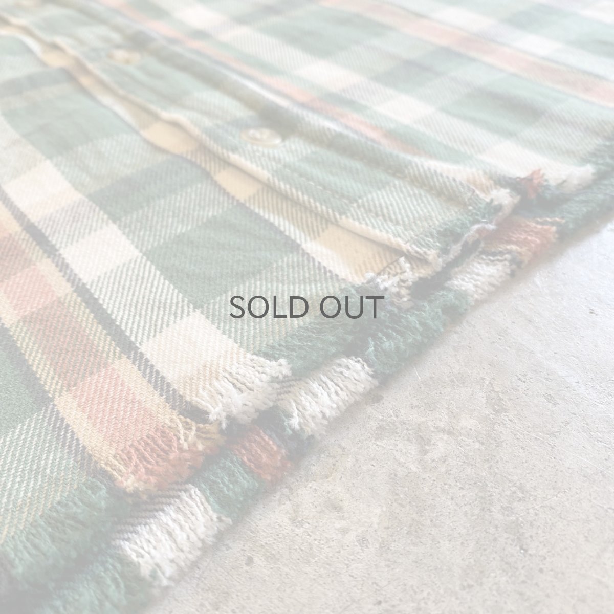 画像11: 【CARHARTT】CHECK PATTERN DOWN FRINGE CUT OFF SHORT DESIGN L/S SHIRT / Ladies L (11)