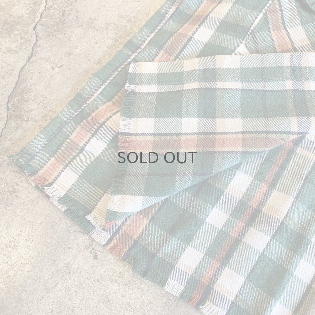 画像8: 【CARHARTT】CHECK PATTERN DOWN FRINGE CUT OFF SHORT DESIGN L/S SHIRT / Ladies L (8)