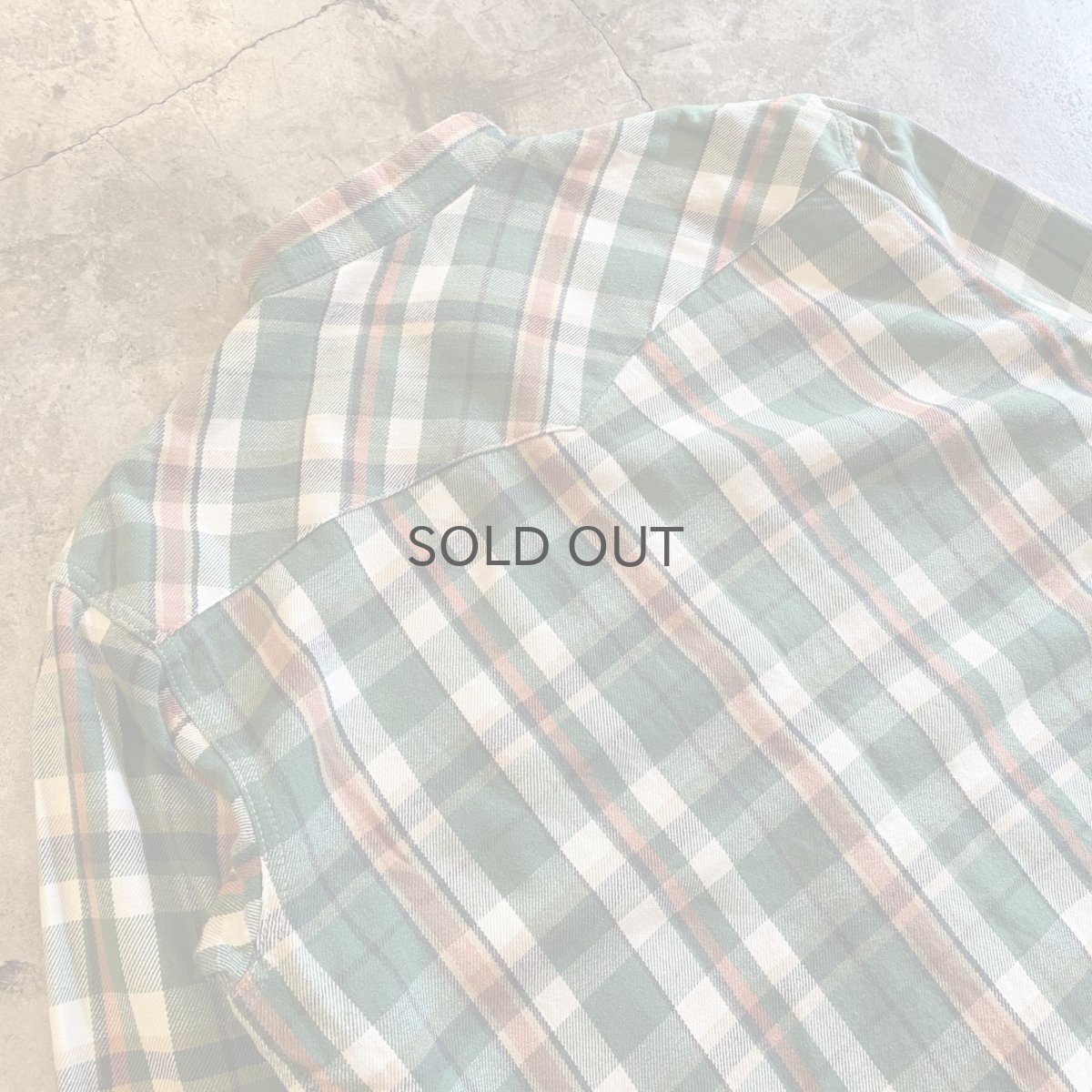 画像10: 【CARHARTT】CHECK PATTERN DOWN FRINGE CUT OFF SHORT DESIGN L/S SHIRT / Ladies L (10)