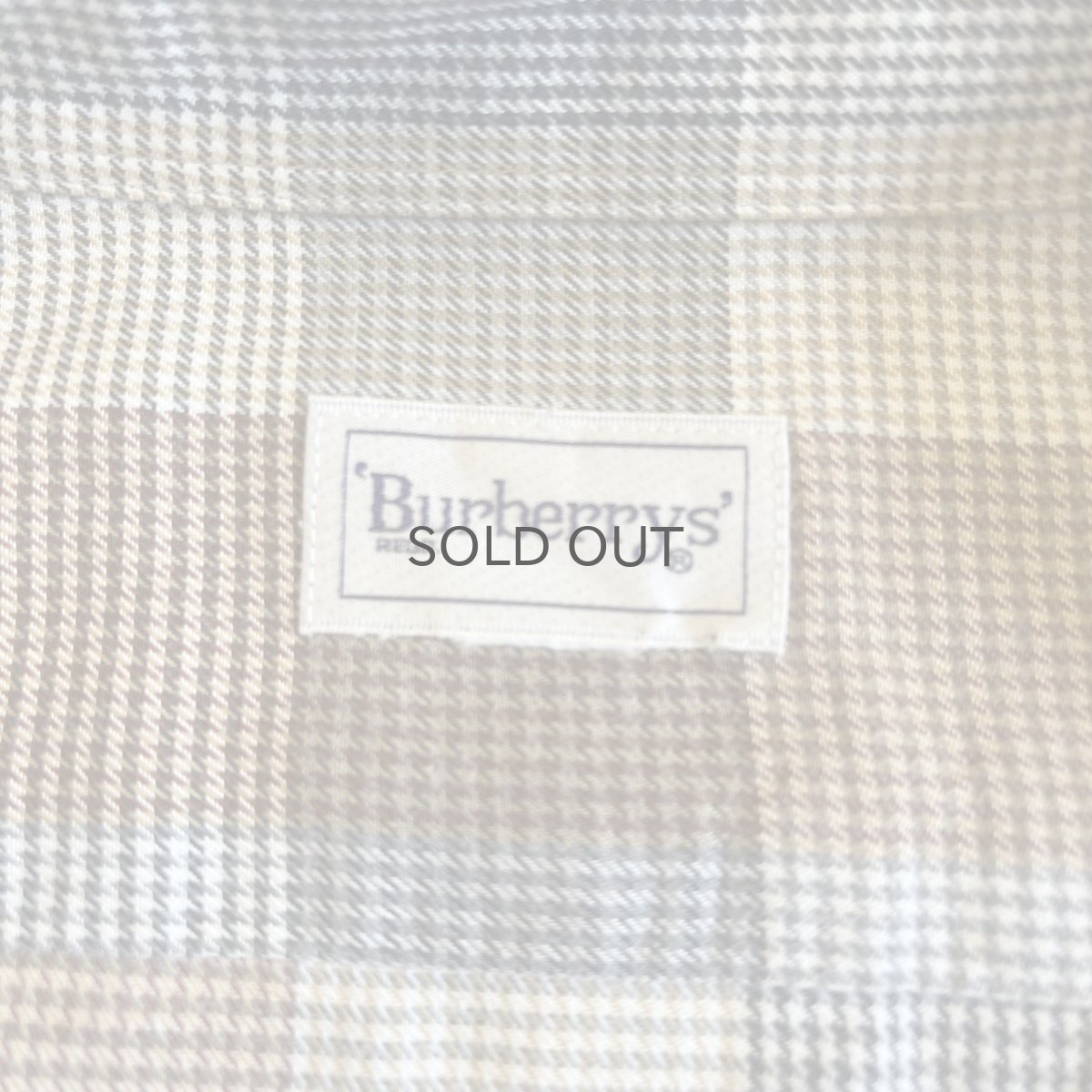 画像10: 【BURBERRYS】GLEN CHECK PATTERN POINT EMBROIDERY DESIGN L/S SHIRT / Ladies M  (10)