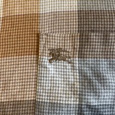 画像9: 【BURBERRYS】GLEN CHECK PATTERN POINT EMBROIDERY DESIGN L/S SHIRT / Ladies M  (9)