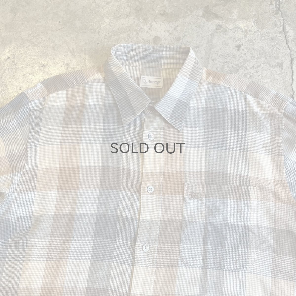 画像7: 【BURBERRYS】GLEN CHECK PATTERN POINT EMBROIDERY DESIGN L/S SHIRT / Ladies M  (7)