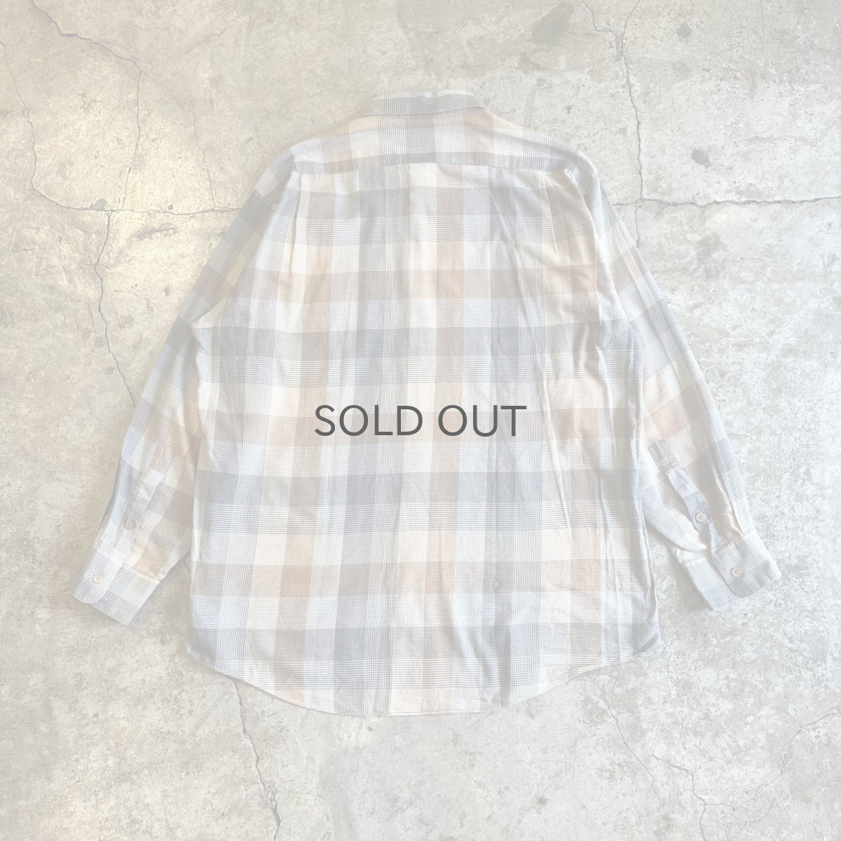 画像2: 【BURBERRYS】GLEN CHECK PATTERN POINT EMBROIDERY DESIGN L/S SHIRT / Ladies M  (2)