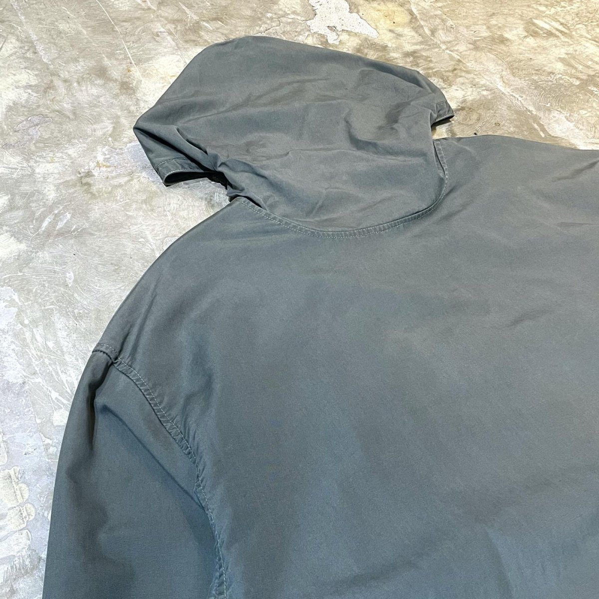 画像9: OLD FRONT POCKET HALF ZIP HOODIE SWEAT / Mens XL (9)