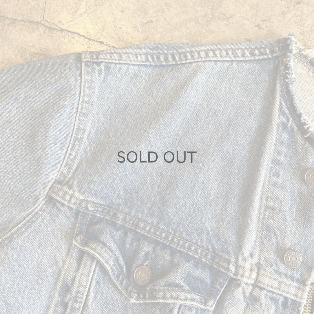 画像9: 【Wiz&Witch】"WANDERER" NO COLLAR ZIP UP DENIM JACKET / OS (9)