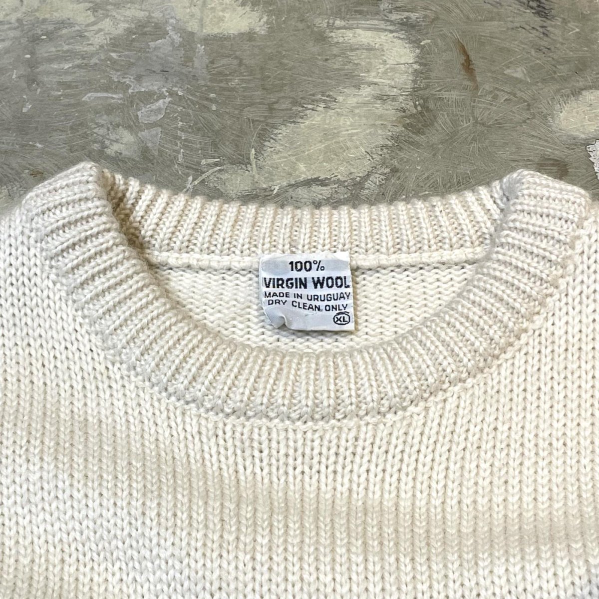 画像10: FRONT FRUITS GRAPHIC PATTERN  KNIT SWEATER / Mens XL (10)