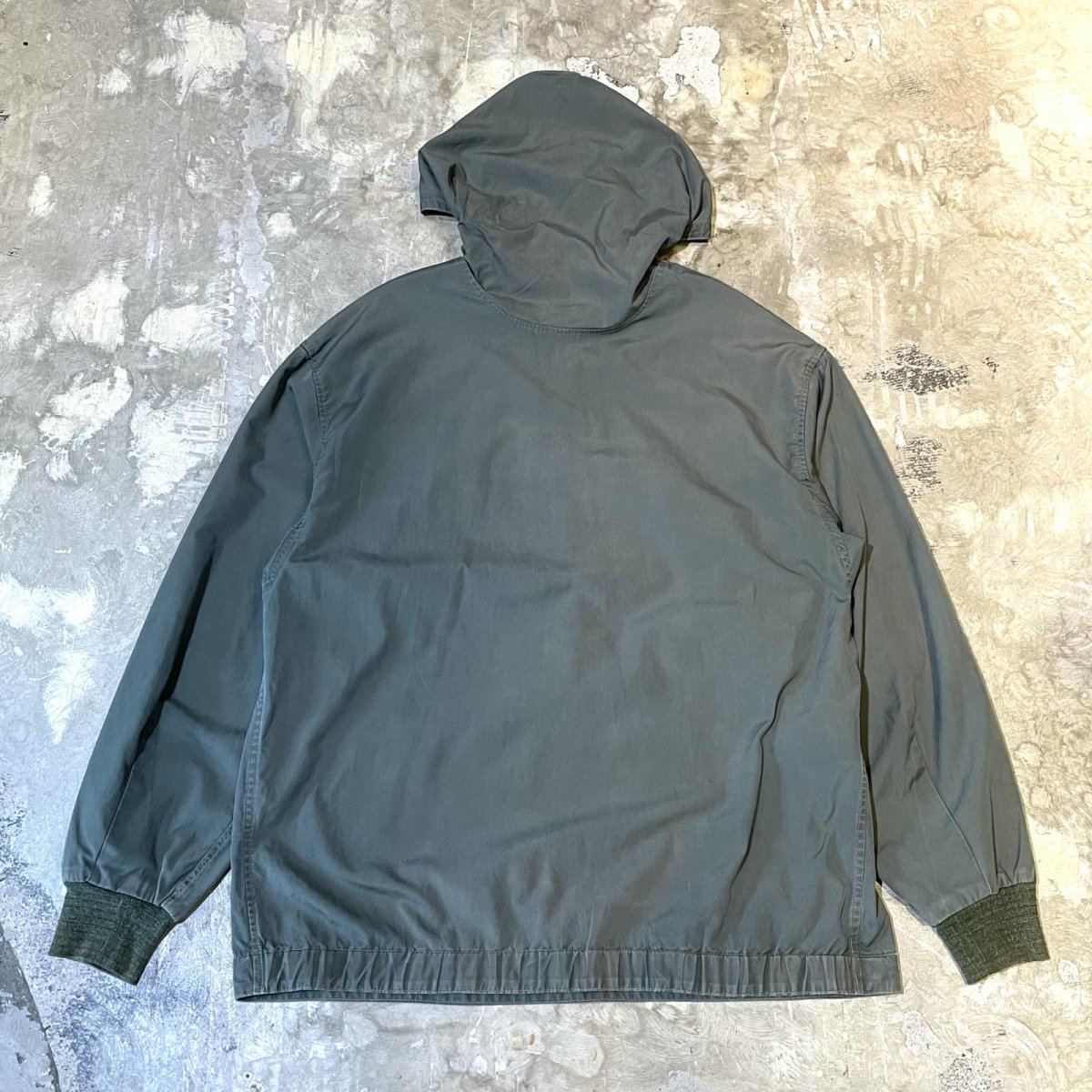 画像2: OLD FRONT POCKET HALF ZIP HOODIE SWEAT / Mens XL (2)