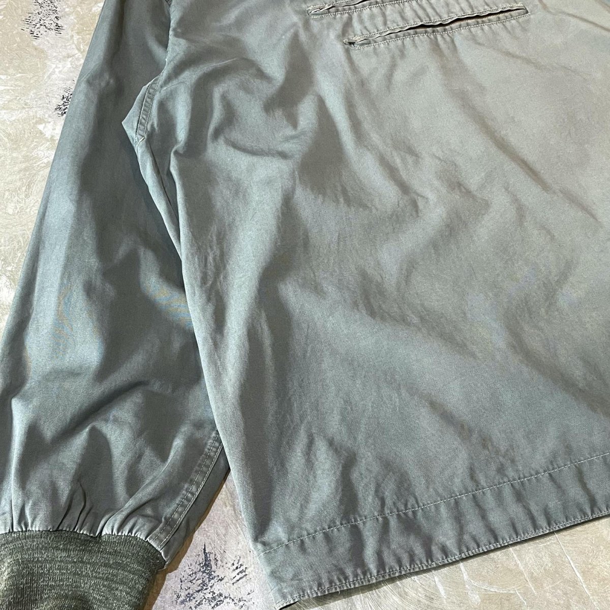 画像5: OLD FRONT POCKET HALF ZIP HOODIE SWEAT / Mens XL (5)