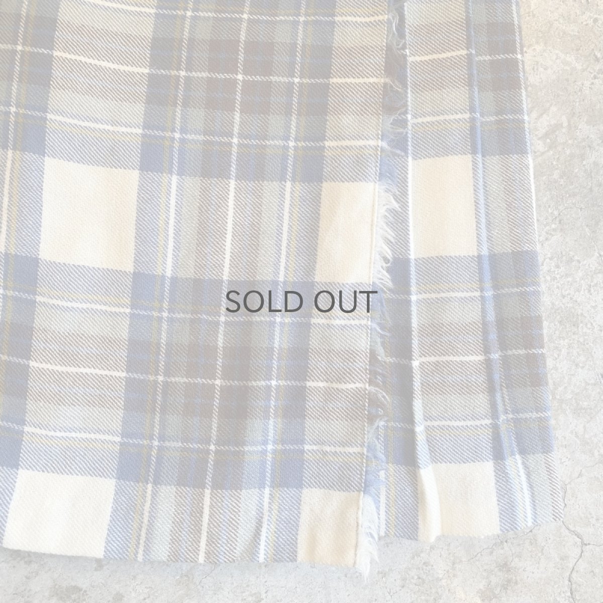 画像6: CHECK PATTERN WRAP DESIGN SKIRT / W26~W28 / MADE IN GREAT BRITAIN (6)