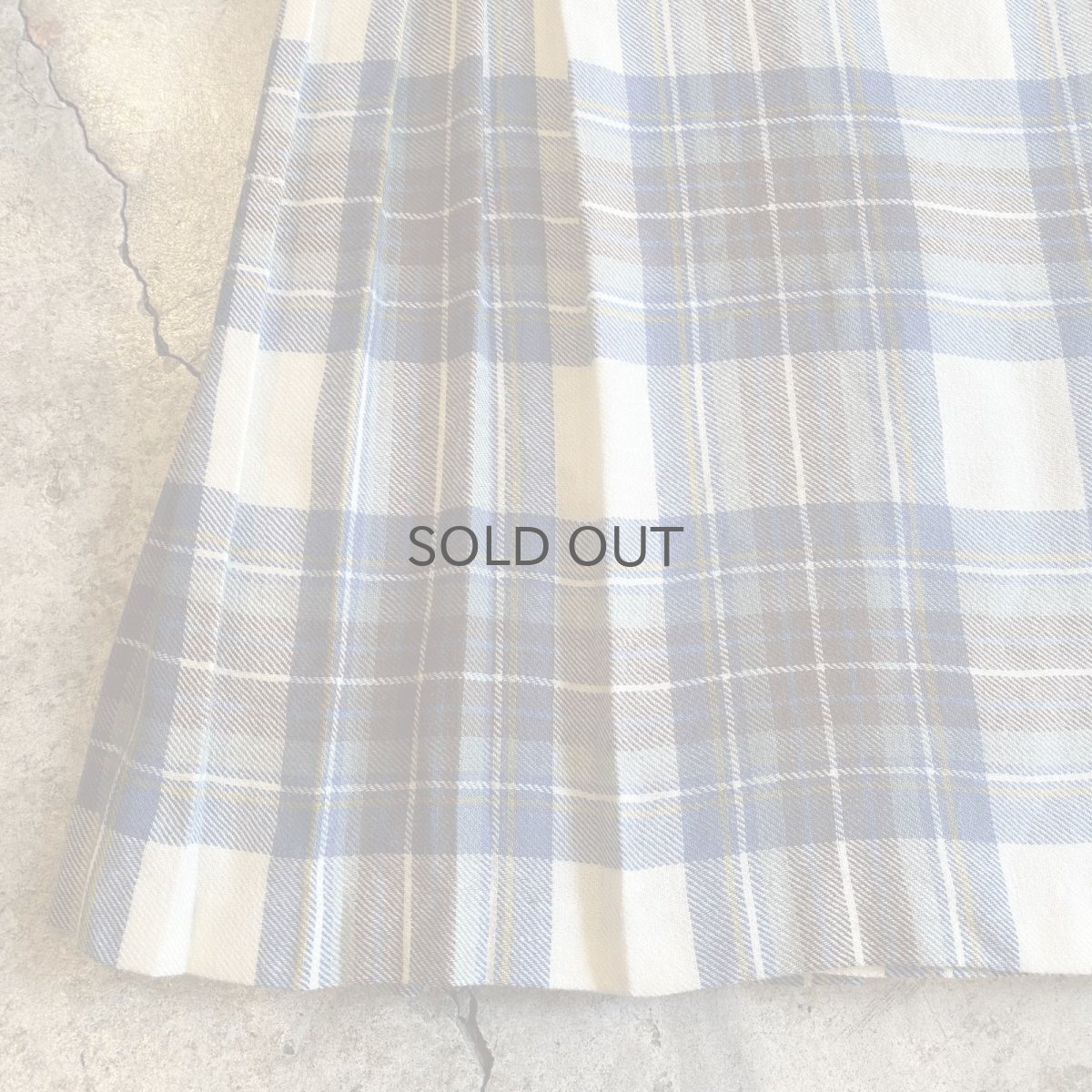 画像5: CHECK PATTERN WRAP DESIGN SKIRT / W26~W28 / MADE IN GREAT BRITAIN (5)