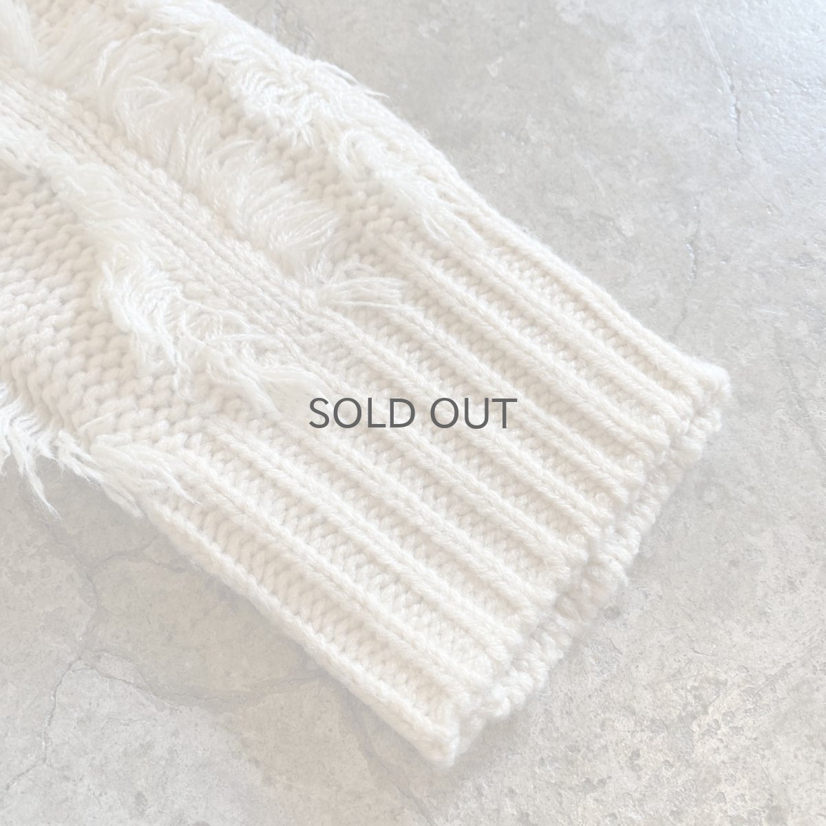 画像10: FRINGE STRIPE DESIGN KNIT SWEATER / Ladies M  (10)