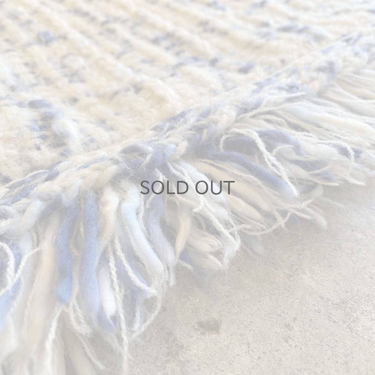 画像12: POINT FRINGE DESIGN MIX COLOR KNIT SWEATER / Ladies L (12)