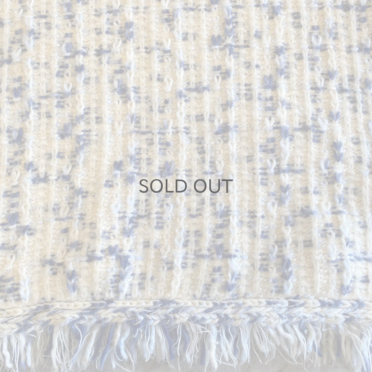 画像8: POINT FRINGE DESIGN MIX COLOR KNIT SWEATER / Ladies L (8)