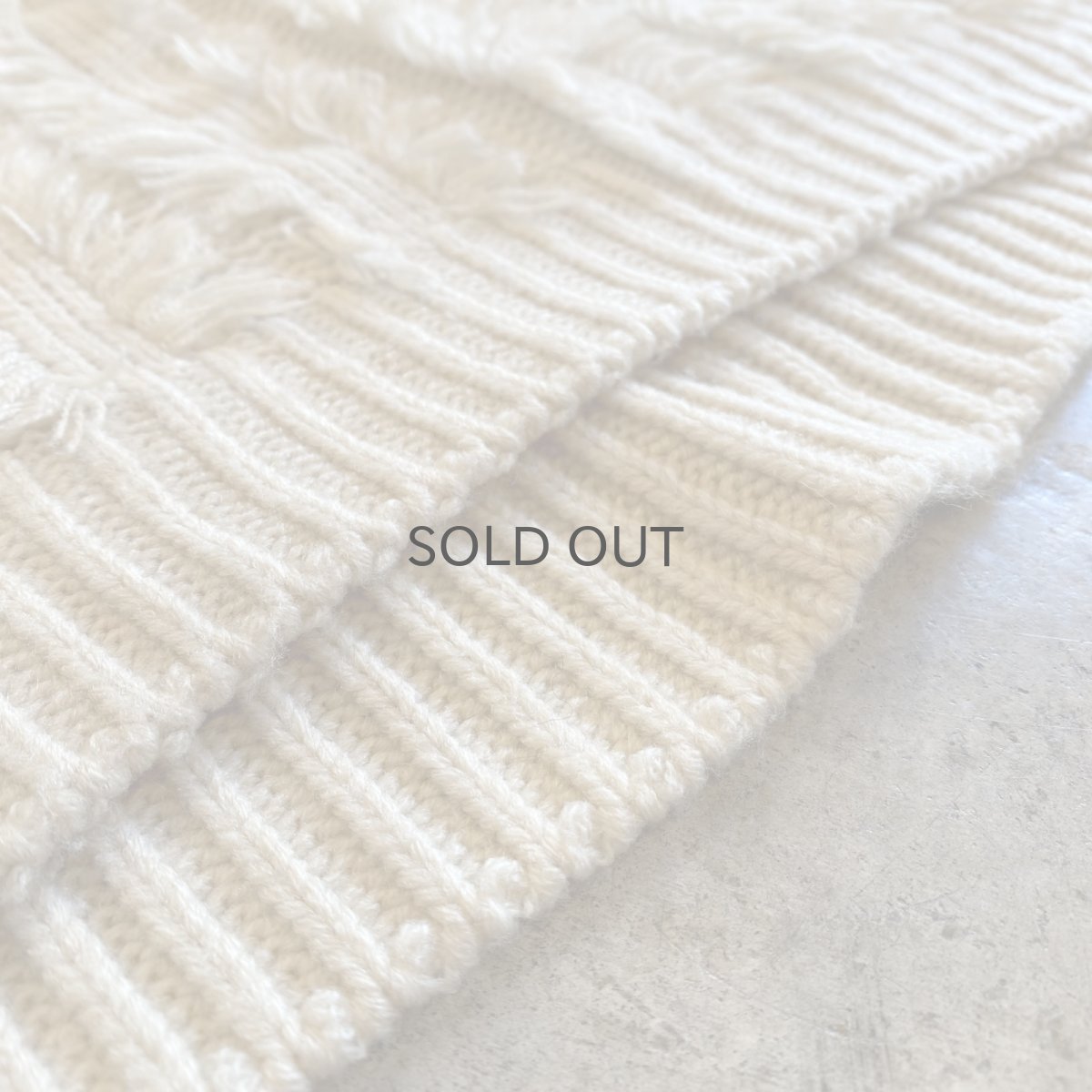 画像12: FRINGE STRIPE DESIGN KNIT SWEATER / Ladies M  (12)