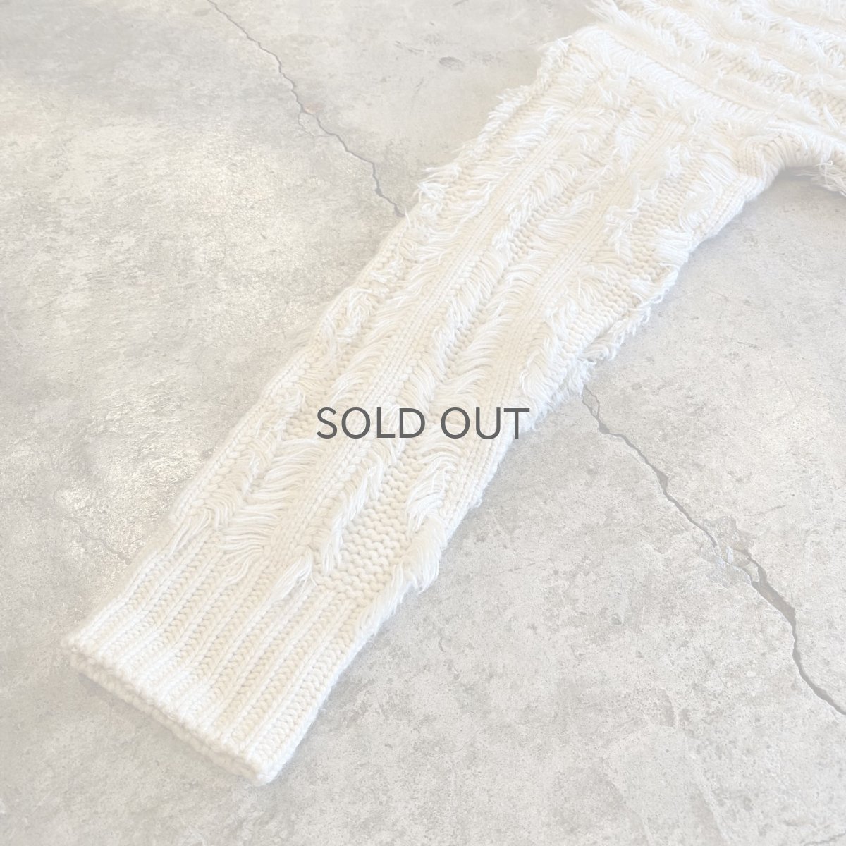 画像8: FRINGE STRIPE DESIGN KNIT SWEATER / Ladies M  (8)