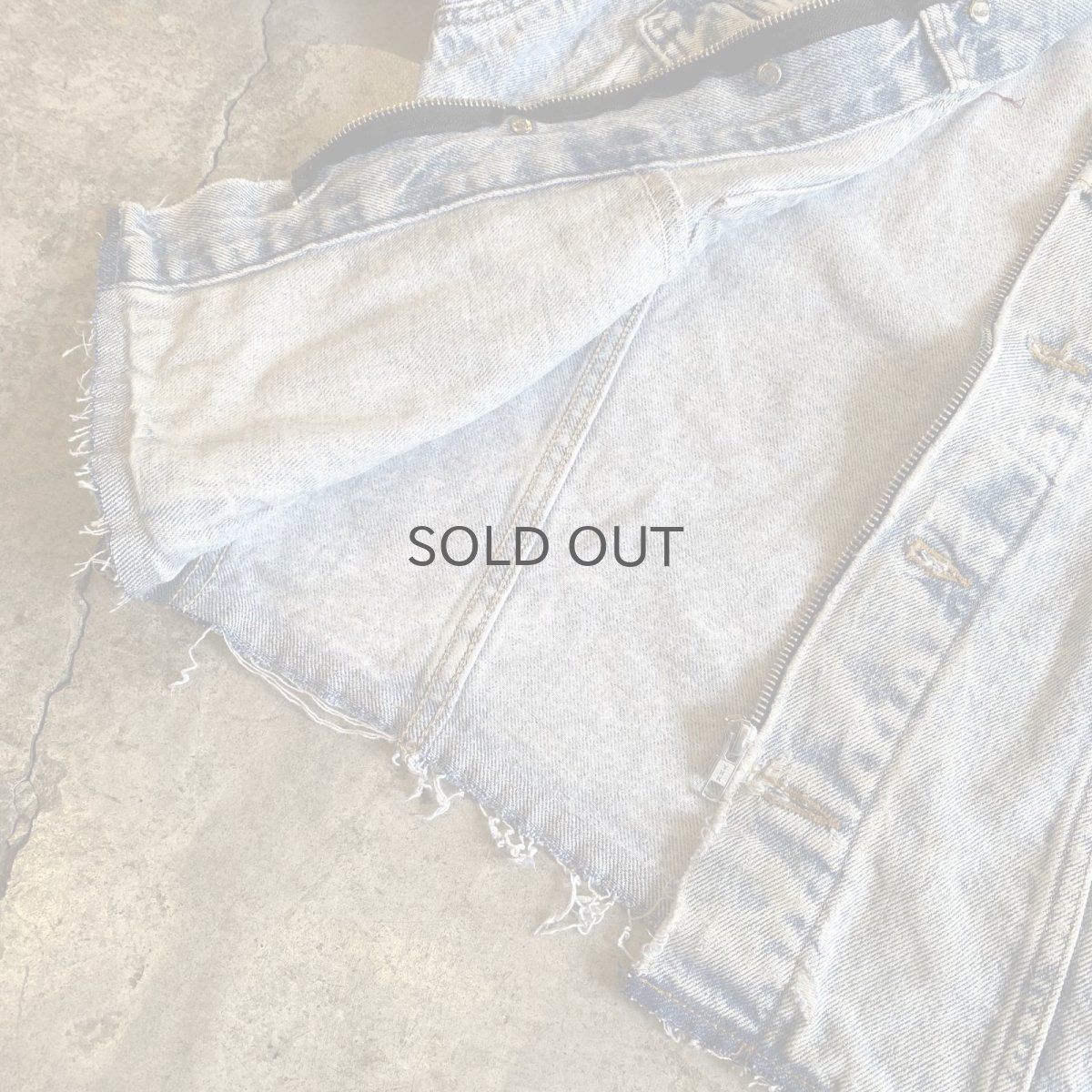 画像10: 【Wiz&Witch】"WANDERER" NO COLLAR ZIP UP DENIM JACKET / OS (10)