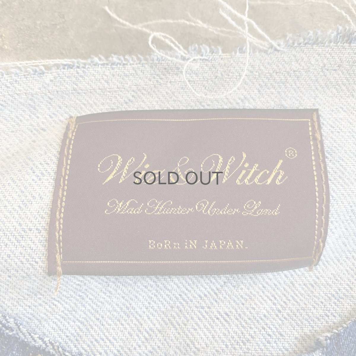 画像17: 【Wiz&Witch】"WANDERER" NO COLLAR ZIP UP DENIM JACKET / OS (17)