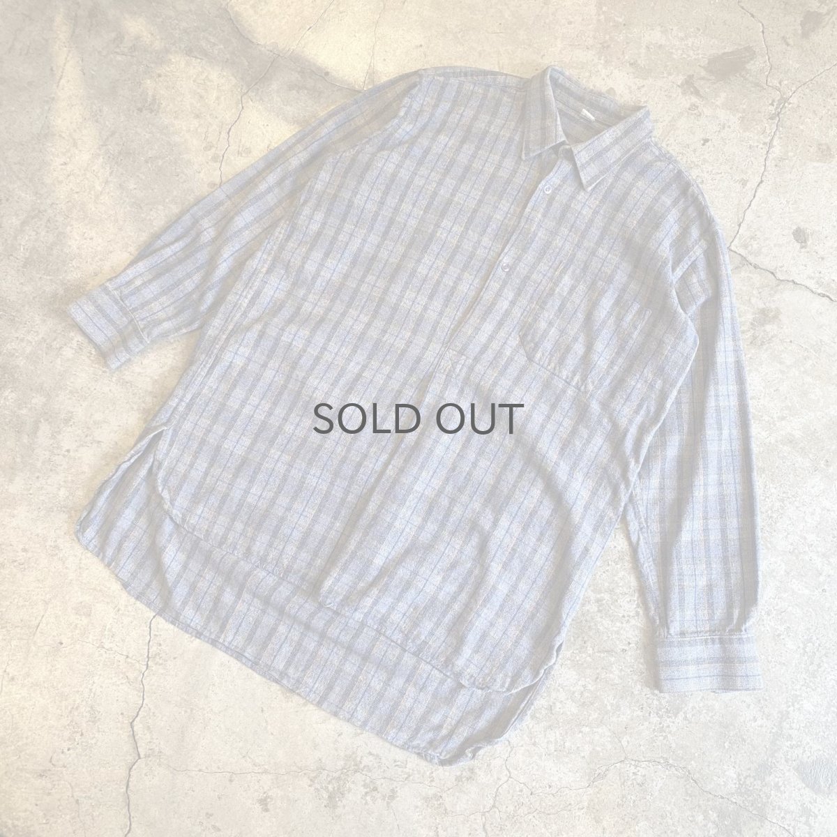 画像4: GRANDPA CHECK DESIGN LONG L/S SHIRT / Ladies XL (4)