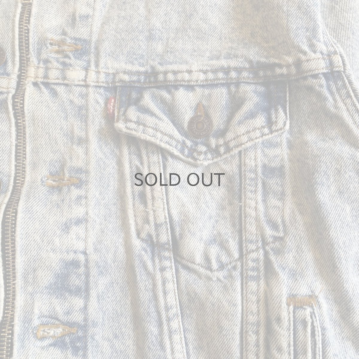 画像5: 【Wiz&Witch】"WANDERER" NO COLLAR ZIP UP DENIM JACKET / OS (5)