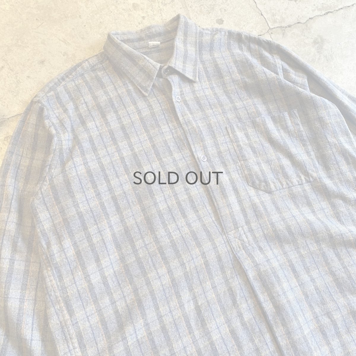 画像3: GRANDPA CHECK DESIGN LONG L/S SHIRT / Ladies XL (3)