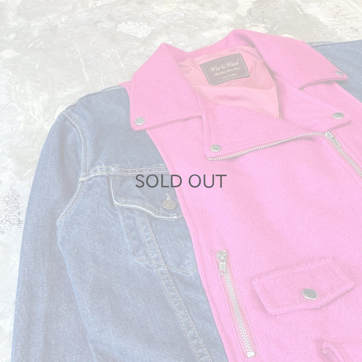 画像3: 【Wiz&Witch】"UNITED" DENIM×RIDERS JACKET / OS (3)
