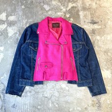 画像1: 【Wiz&Witch】"UNITED" DENIM×RIDERS JACKET / OS (1)