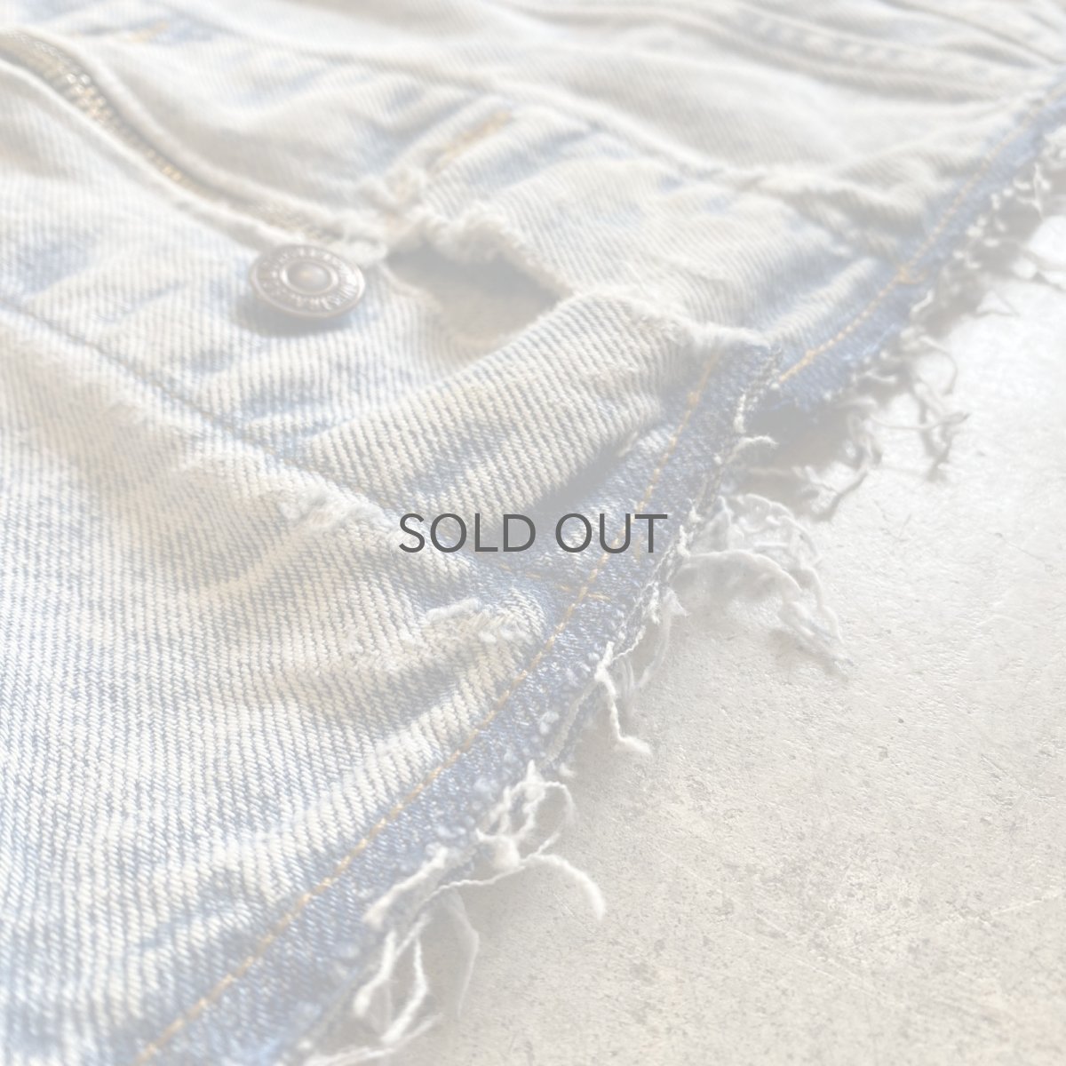 画像16: 【Wiz&Witch】"WANDERER" NO COLLAR ZIP UP DENIM JACKET / OS (16)