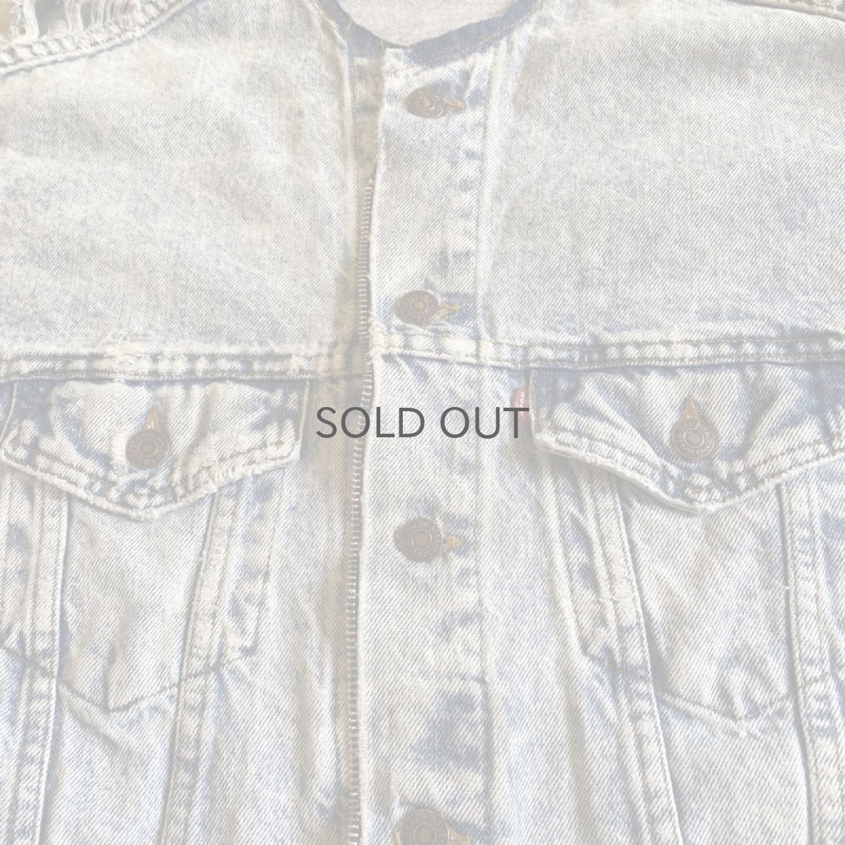 画像9: 【Wiz&Witch】"WANDERER" NO COLLAR ZIP UP DENIM JACKET / OS (9)