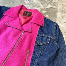 画像4: 【Wiz&Witch】"UNITED" DENIM×RIDERS JACKET / OS (4)