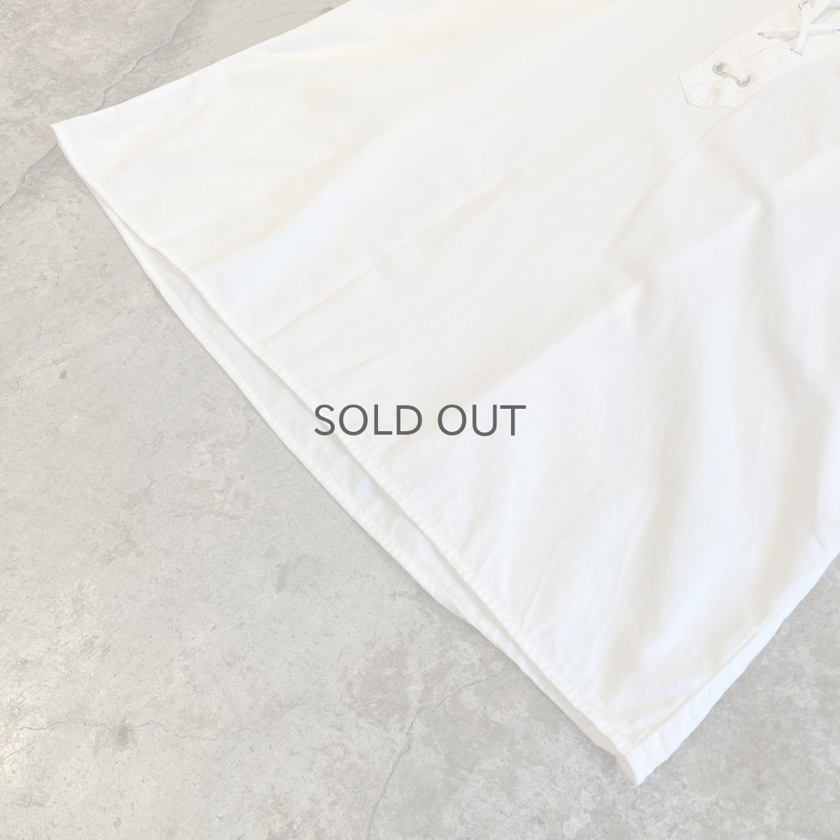 画像4: FRONT LACE UP RIBBON DESIGN VOLUME SLEEVE L/S TOPS / Ladies M (4)