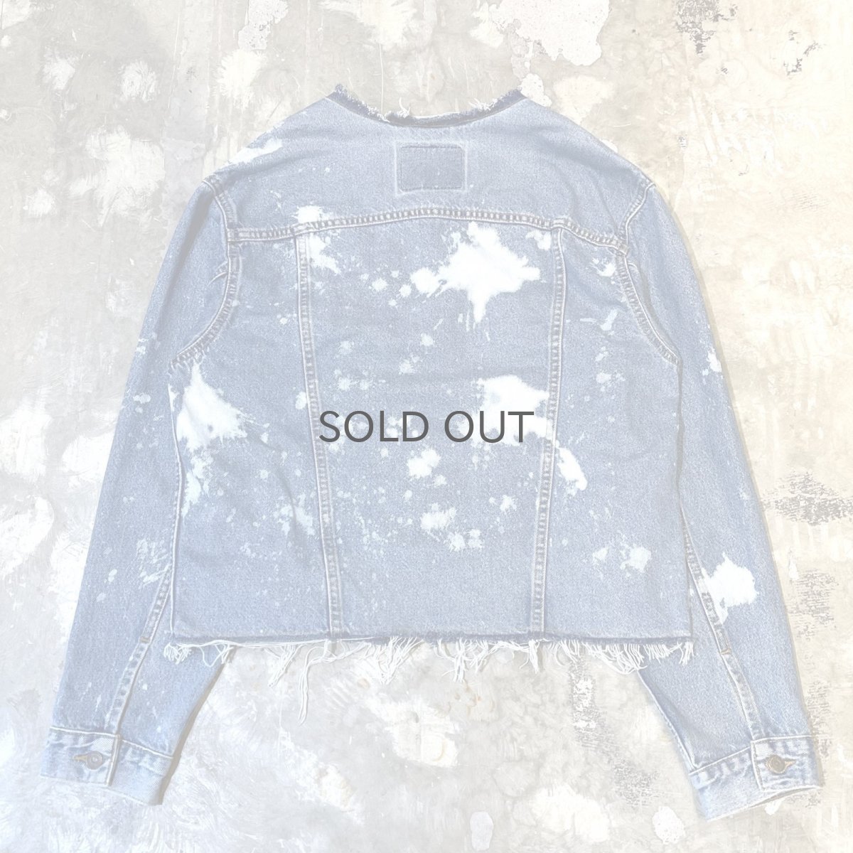 画像3: 【Wiz&Witch】"WANDERER" NO COLLAR ZIP UP DENIM JACKET / OS (3)