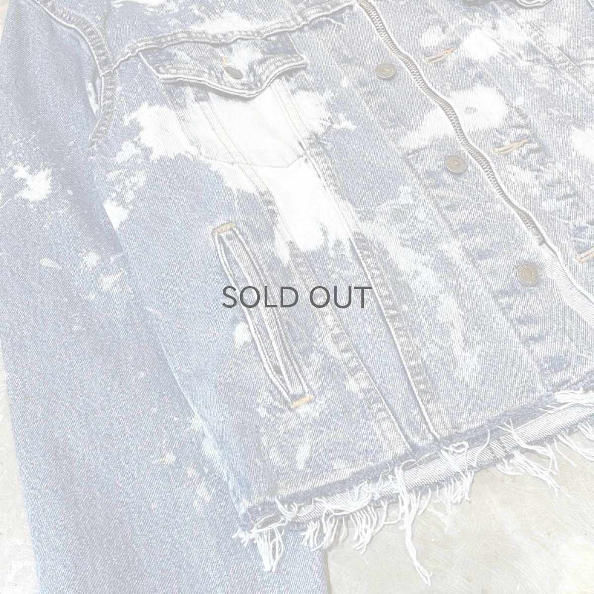 画像6: 【Wiz&Witch】"WANDERER" NO COLLAR ZIP UP DENIM JACKET / OS (6)