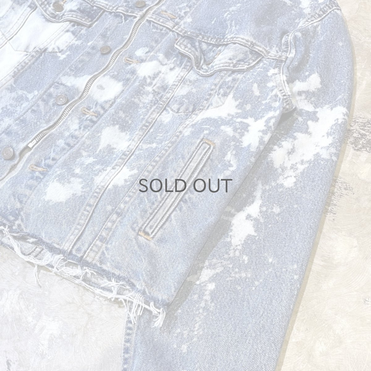 画像7: 【Wiz&Witch】"WANDERER" NO COLLAR ZIP UP DENIM JACKET / OS (7)