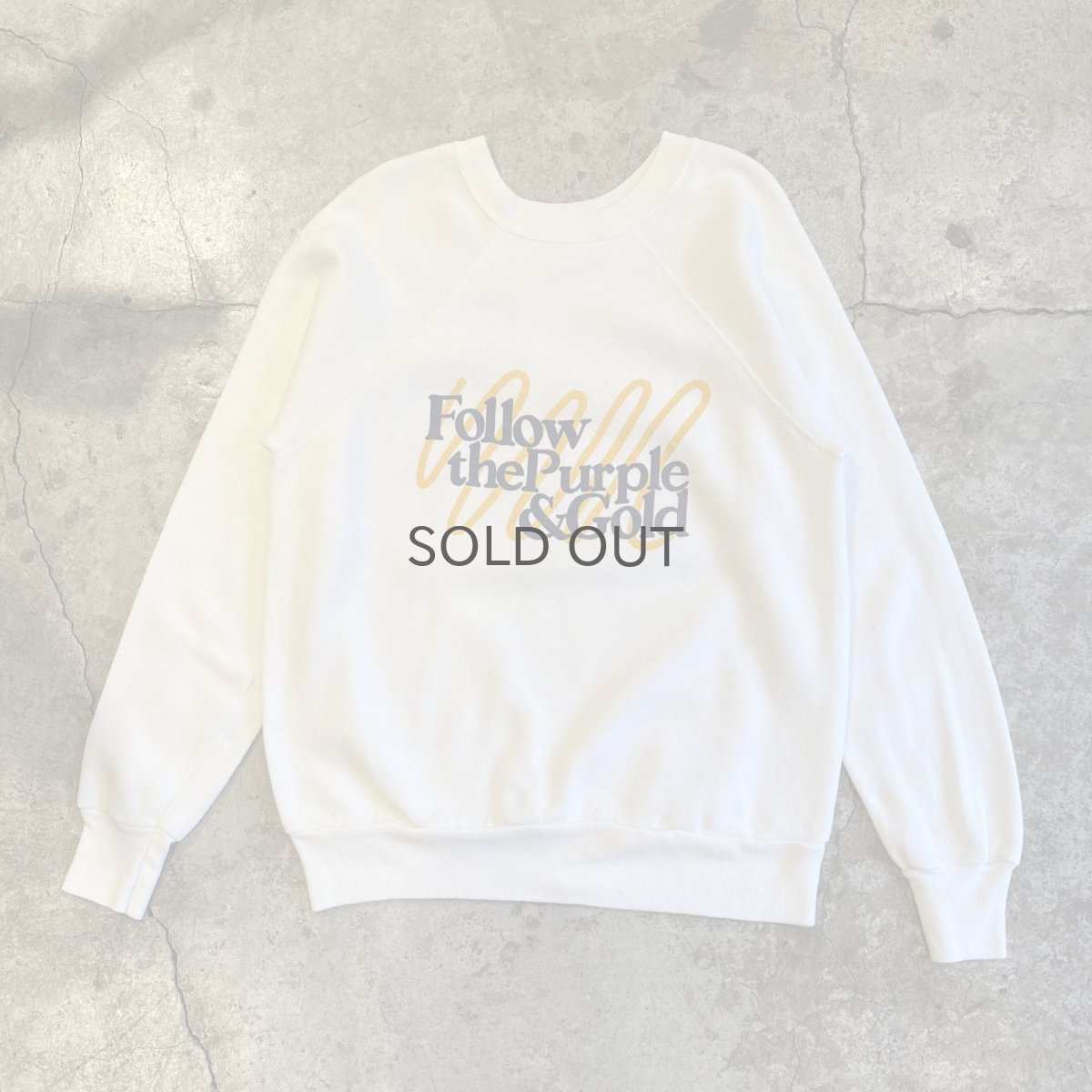 画像1: 80's BOTH SIDES FRONT COLOR LOGO PRINTED L/S SWEAT / Ladies M / MADE IN USA (1)