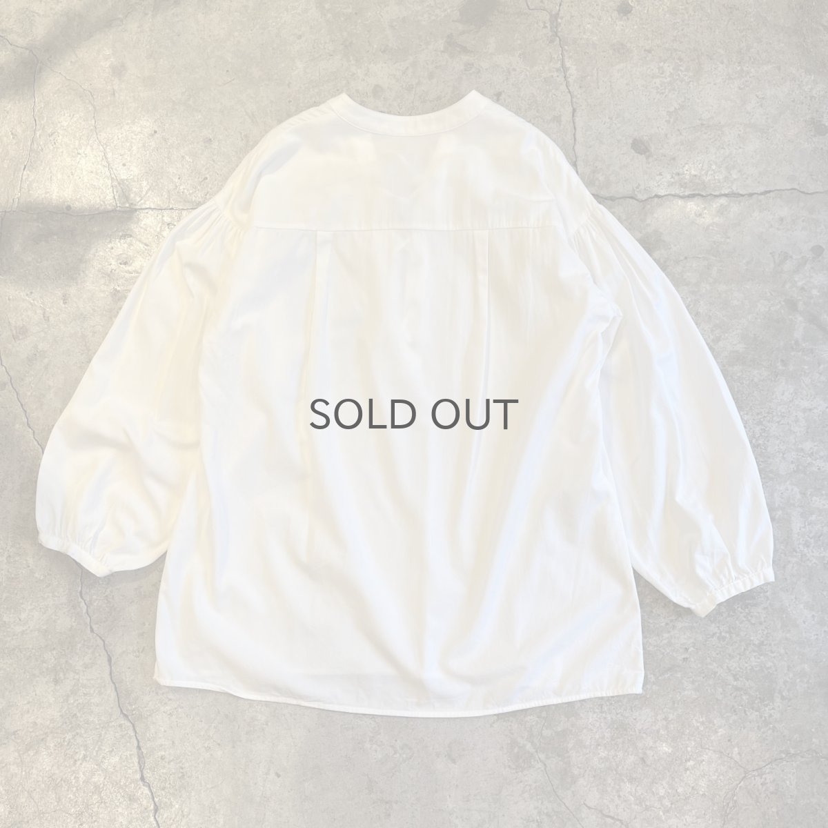 画像2: FRONT LACE UP RIBBON DESIGN VOLUME SLEEVE L/S TOPS / Ladies M (2)