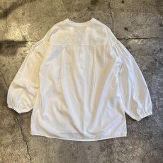 画像2: FRONT LACE UP RIBBON DESIGN VOLUME SLEEVE L/S TOPS / Ladies M (2)