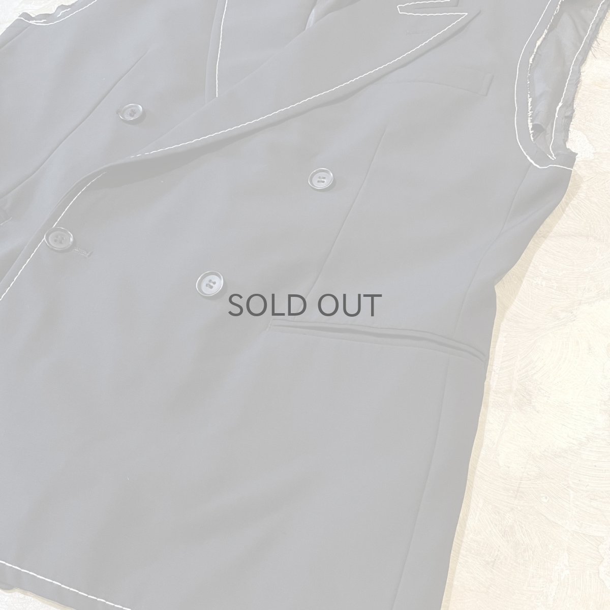 画像6: 【Wiz&Witch】"OUT STITCH" DOUBLE TAYLOR VEST / OS (6)
