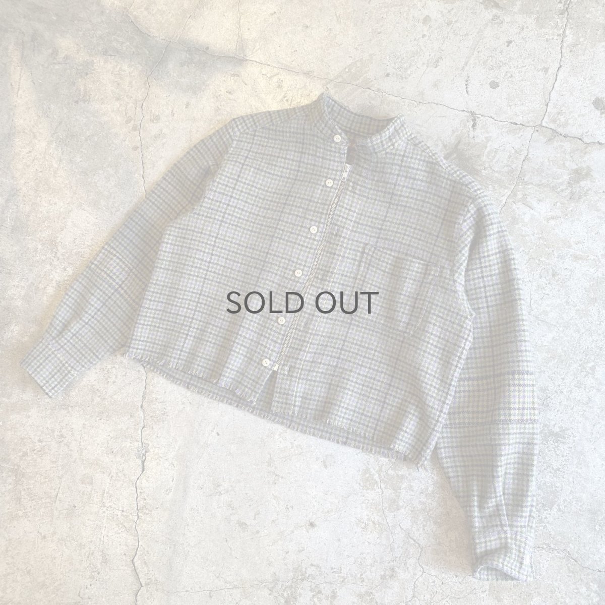 画像4: 【Wiz&Witch】"WANDERER" NO COLLAR ZIP UP FLANNEL SHIRT / OS (4)