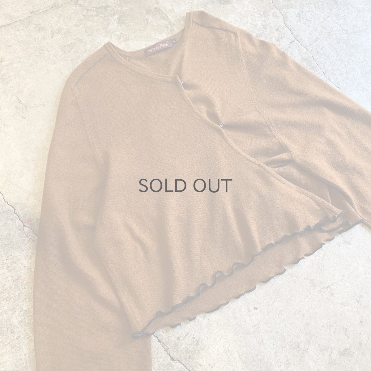 画像3: 【Wiz&Witch】"WEIRD" HOOK UP DEFORMATION CARDIGAN / OS (3)