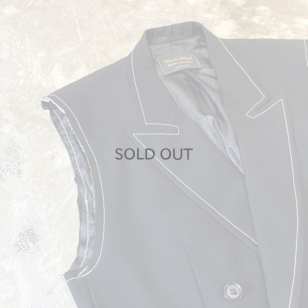 画像3: 【Wiz&Witch】"OUT STITCH" DOUBLE TAYLOR VEST / OS (3)