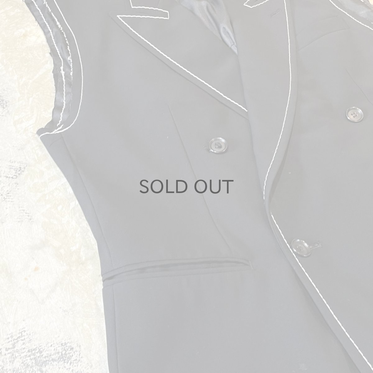 画像5: 【Wiz&Witch】"OUT STITCH" DOUBLE TAYLOR VEST / OS (5)