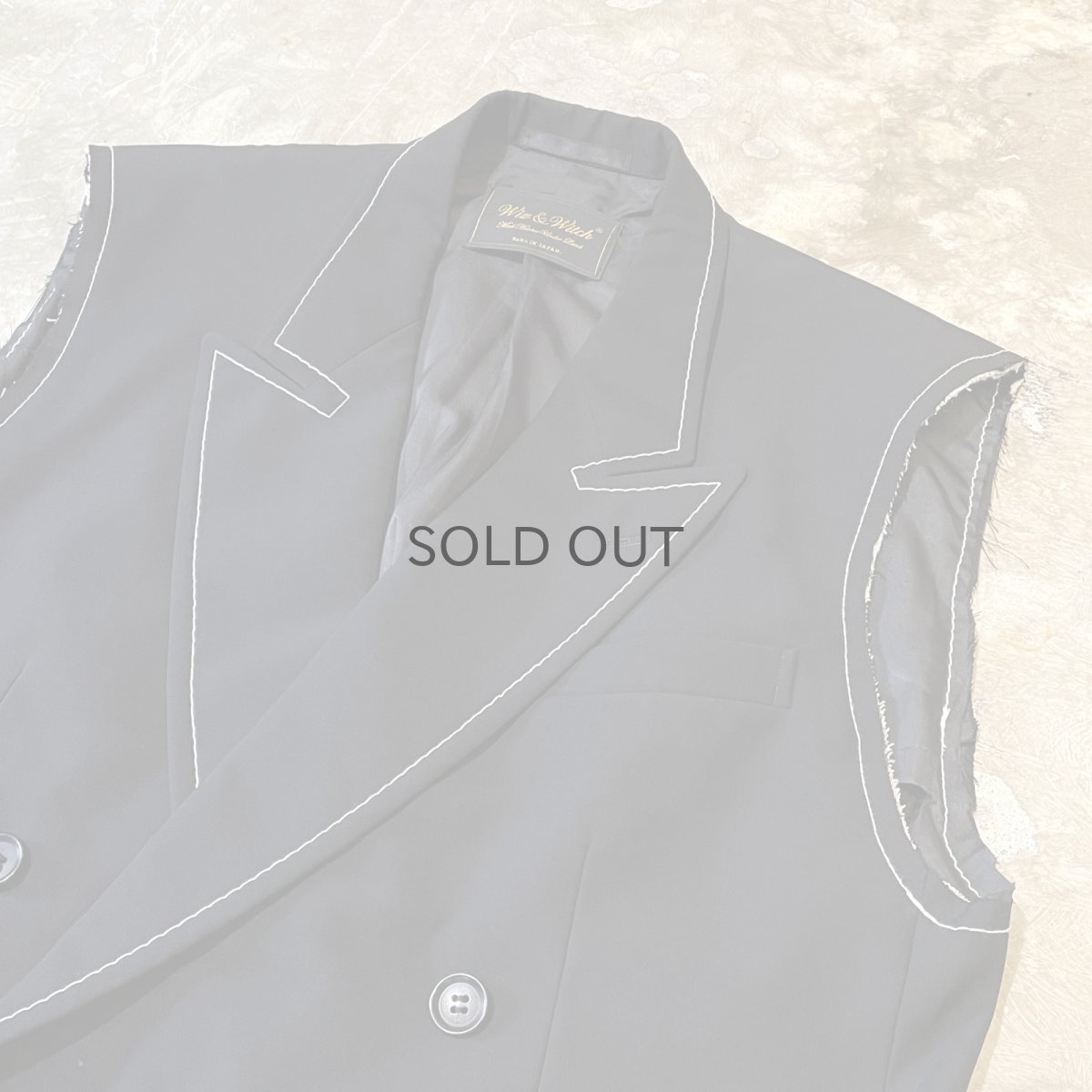 画像4: 【Wiz&Witch】"OUT STITCH" DOUBLE TAYLOR VEST / OS (4)