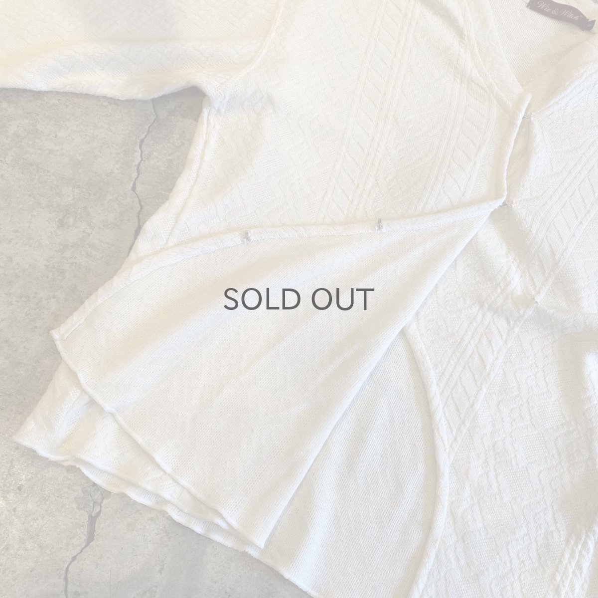 画像6: 【Wiz&Witch】"WEIRD" HOOK UP DEFORMATION CARDIGAN / OS (6)