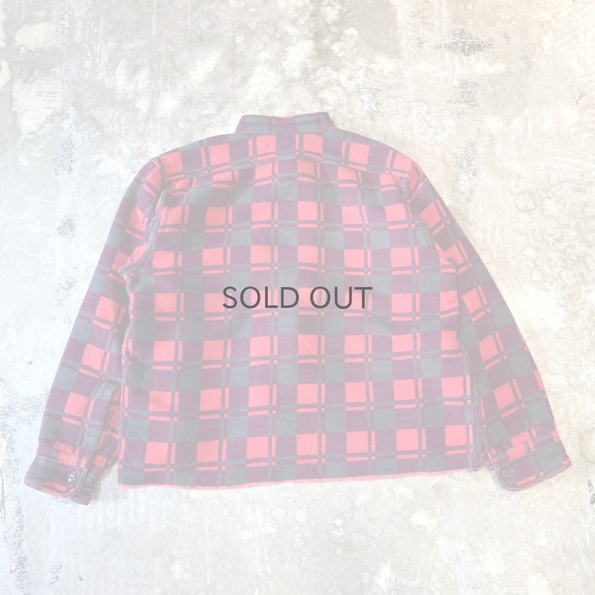 画像2: 【Wiz&Witch】"WANDERER" NO COLLAR ZIP UP FLANNEL SHIRT / OS (2)