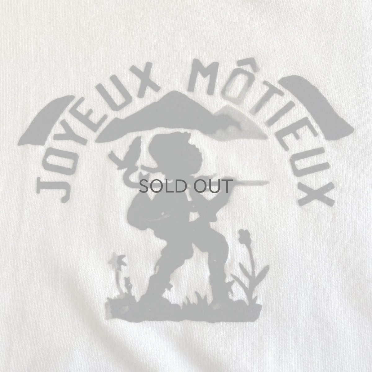 画像9: EURO VINTAGE FRONT FLOCKY DESIGN L/S SWEAT / Ladies L (9)